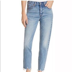 Levi’s Premium Wedgie Raw Hem Button Fly Jeans size 26